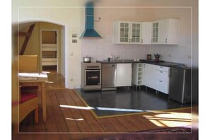 Private kitchen - "Fasan" Vacation Rental on an Idyllic Country Estate (Rodenberg)