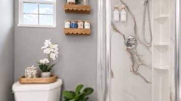 Hair dryer, towels