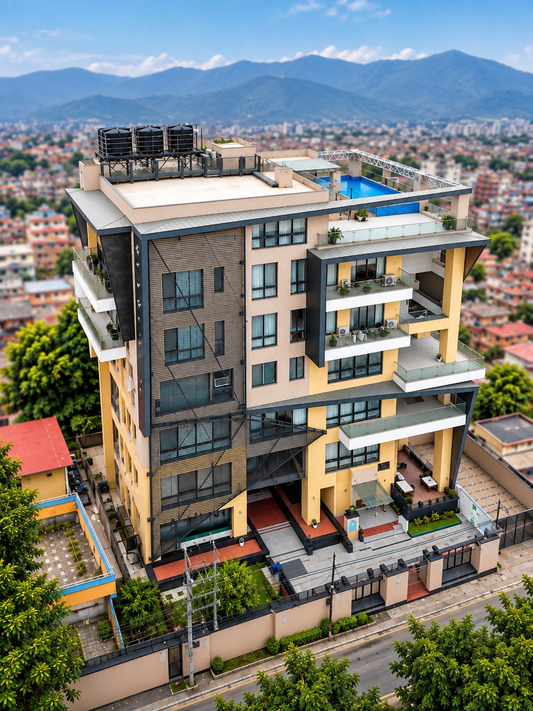 Fachada de la propiedad