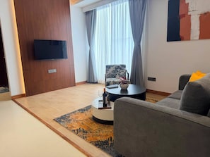 Apartment, 2 Bedrooms, City View | Living room - Maya Suites (Lalitpur)