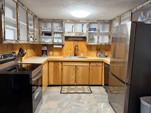Private kitchen - Adirondack Waterfront Camp on First Lake - 5BR - Private docks (Old Forge)