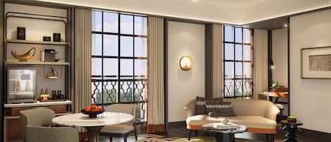Minibar, in-room safe, laptop workspace, blackout curtains