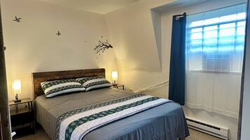 2 dormitorios, tabla de planchar con plancha, wifi y ropa de cama