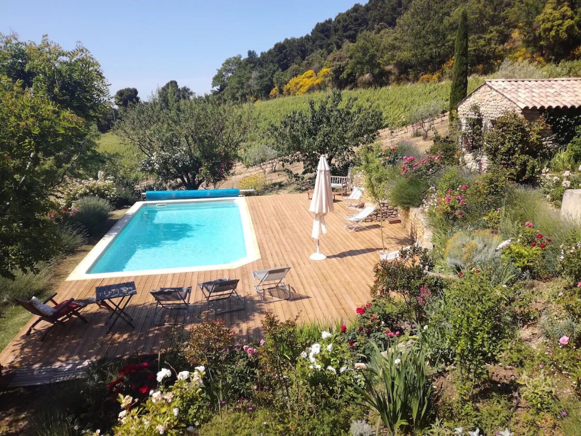 プール. Apartment 'La Roseraie Des Côtes' with Private Pool, Private Garden and Wi-Fi