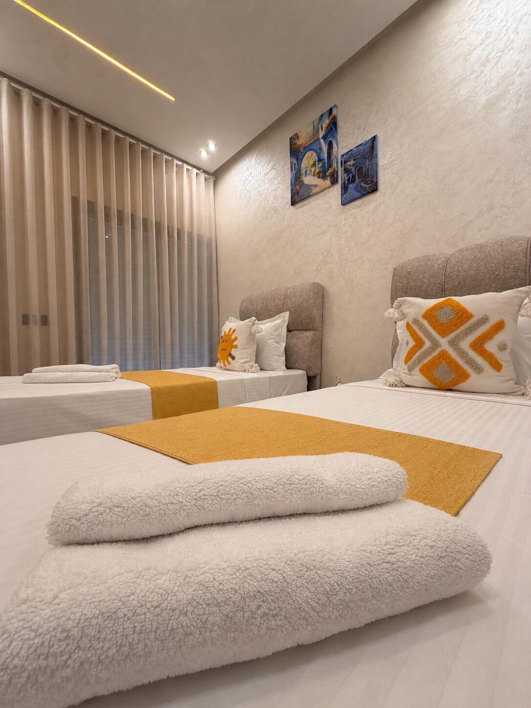 Ropa de cama de alta calidad y colchones con pillow-top 