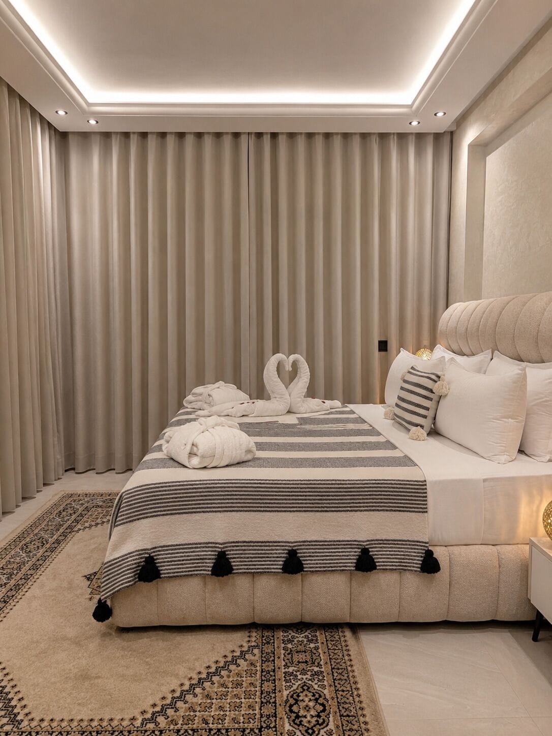 Ropa de cama de alta calidad y colchones con pillow-top 