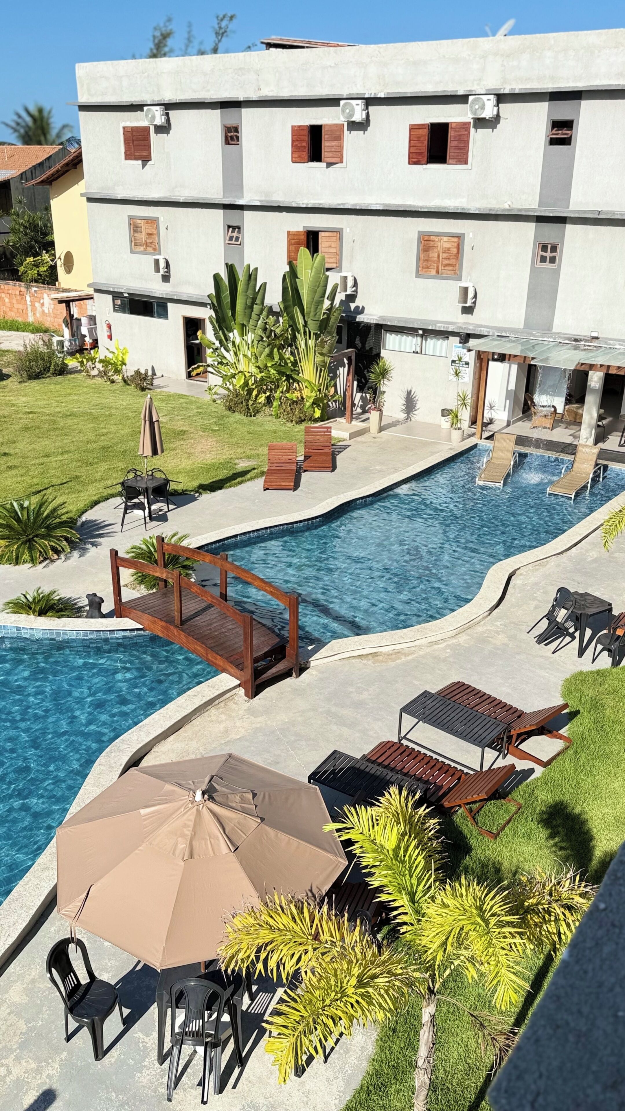 3 piscinas externas