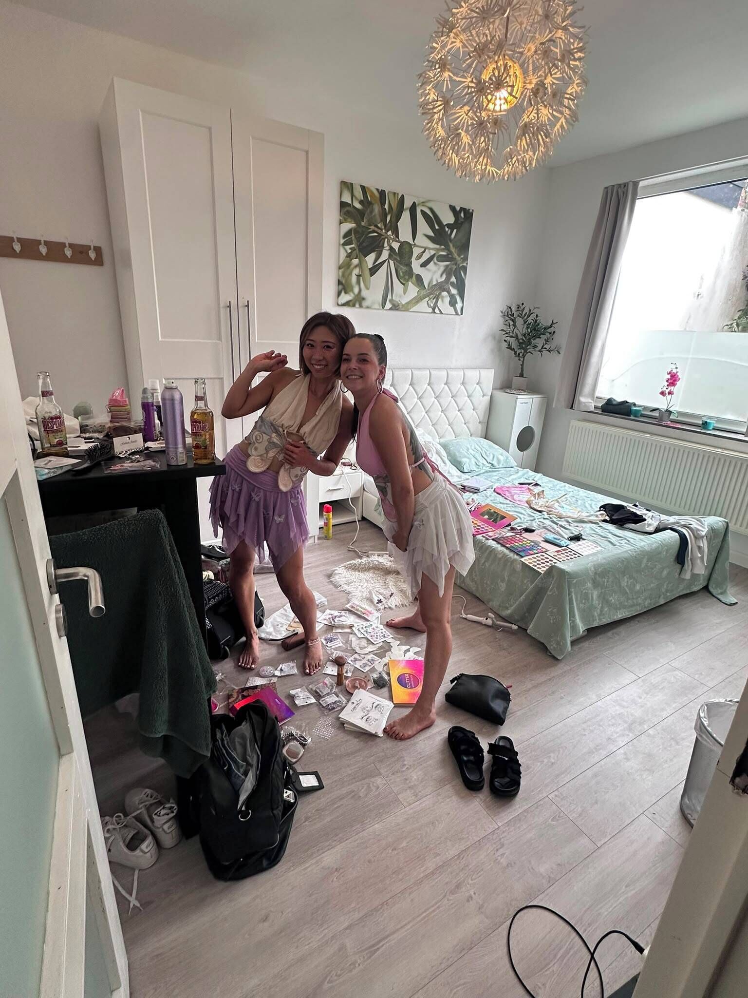 1 bedroom, iron/ironing board, bed sheets