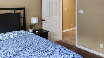 2 bedrooms, iron/ironing board, bed sheets