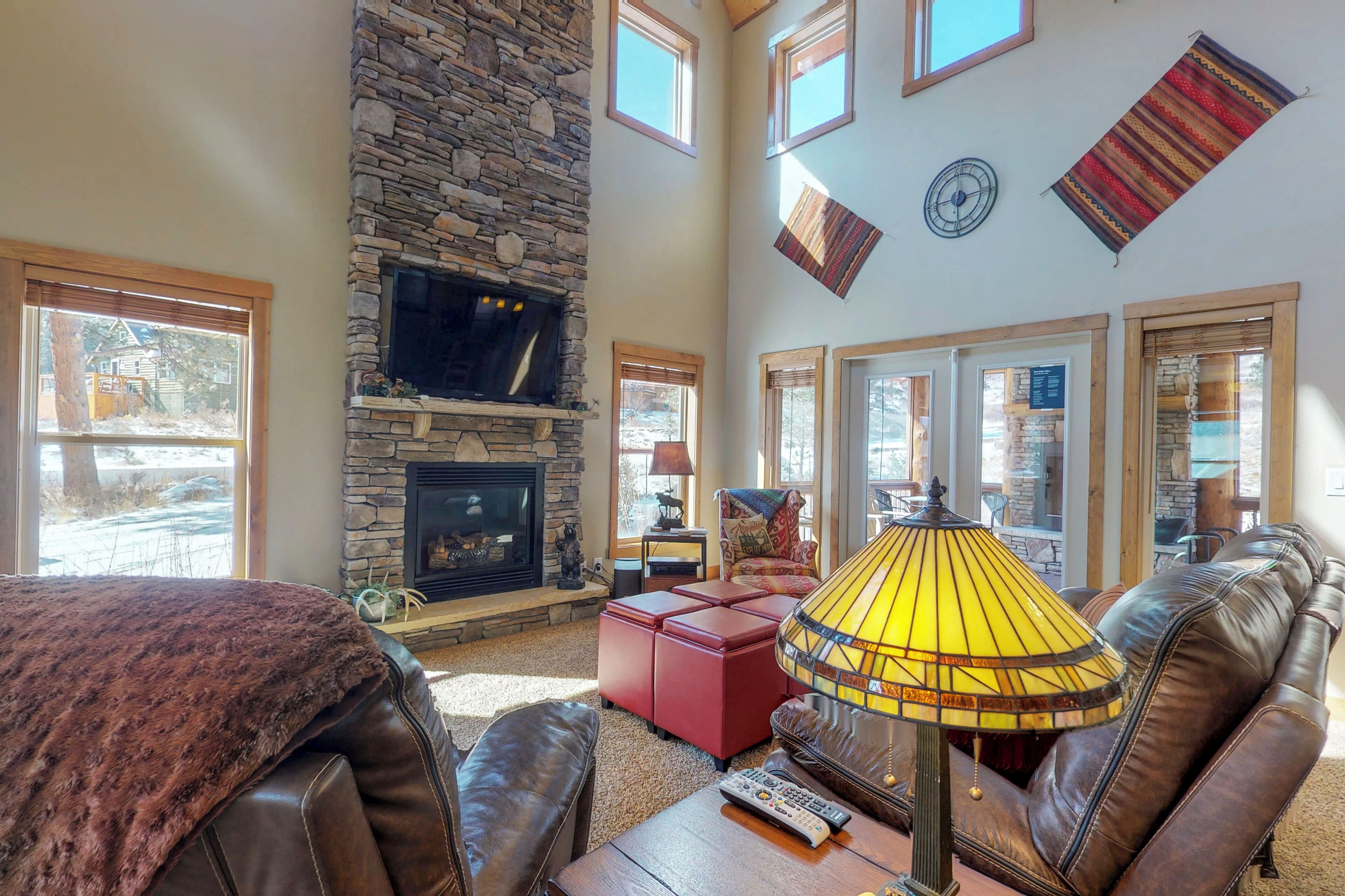Ferienhaus, Mehrere Betten, Bergblick (The Buckhead) | Wohnbereich