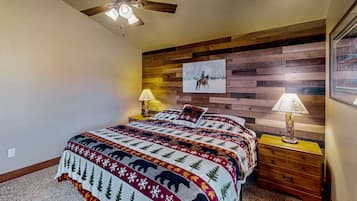3 bedrooms, individually decorated, individually furnished, bed sheets