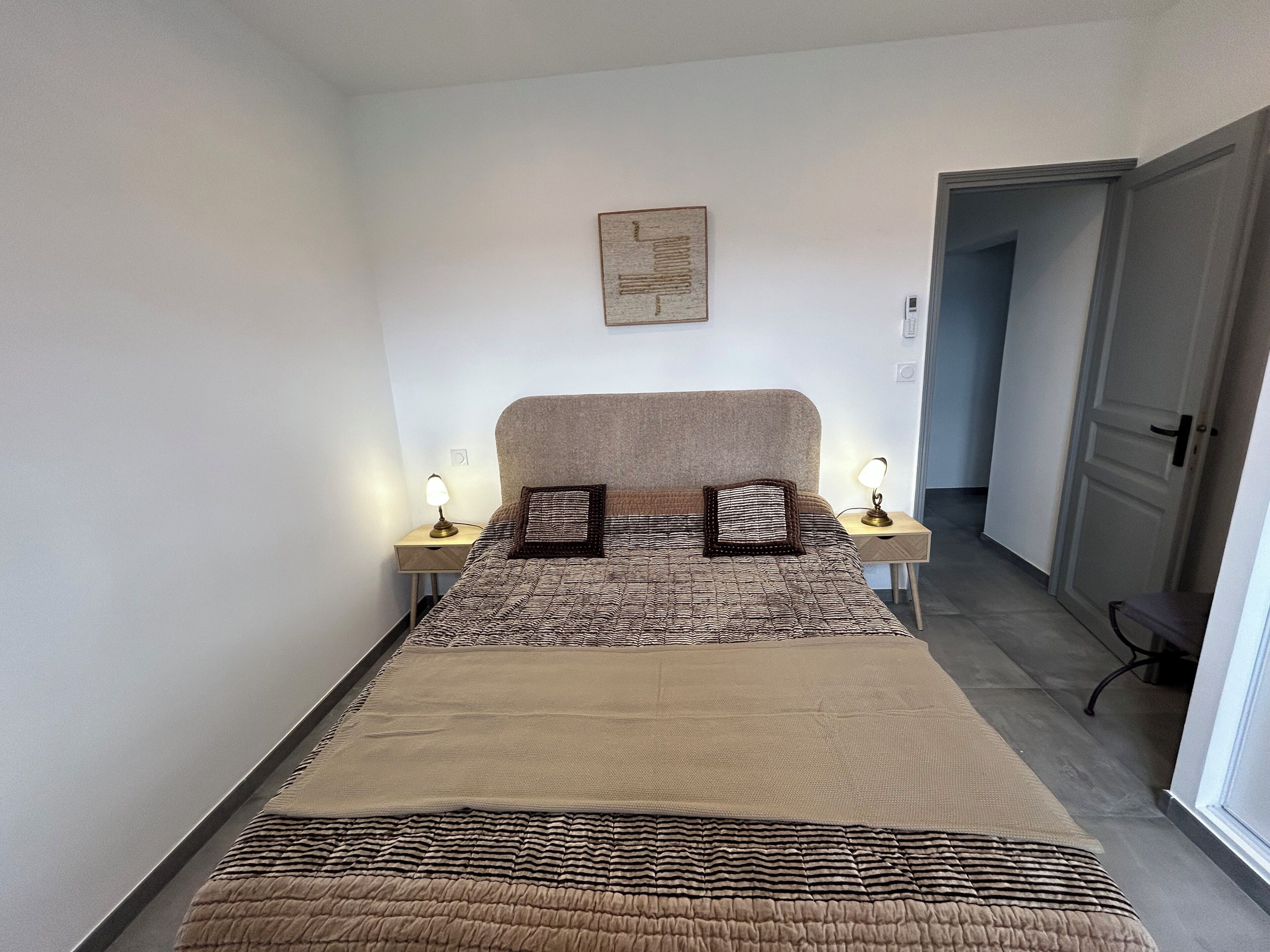 2 bedrooms, iron/ironing board, travel crib, bed sheets