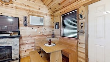 Cabin, 1 Queen Bed with Sofa bed, Garden View (River's SkyView Lodge) | 1 bedroom, individually decorated, individually furnished, bed sheets