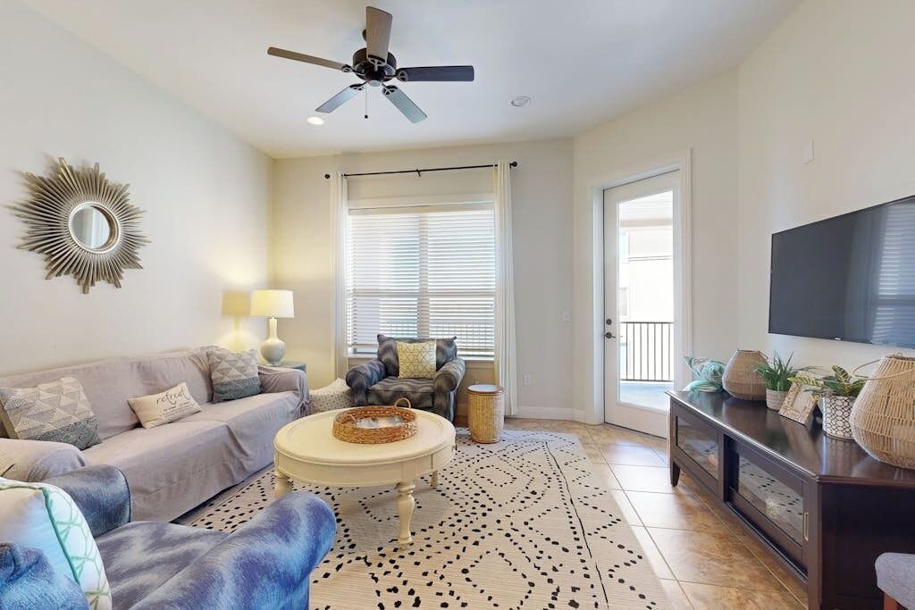 Condo, Multiple Beds, Pool View (The Waters Condo Building 2 ) | Living area