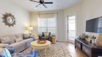 Condo, Multiple Beds, Pool View (The Waters Condo Building 2 ) | Living area