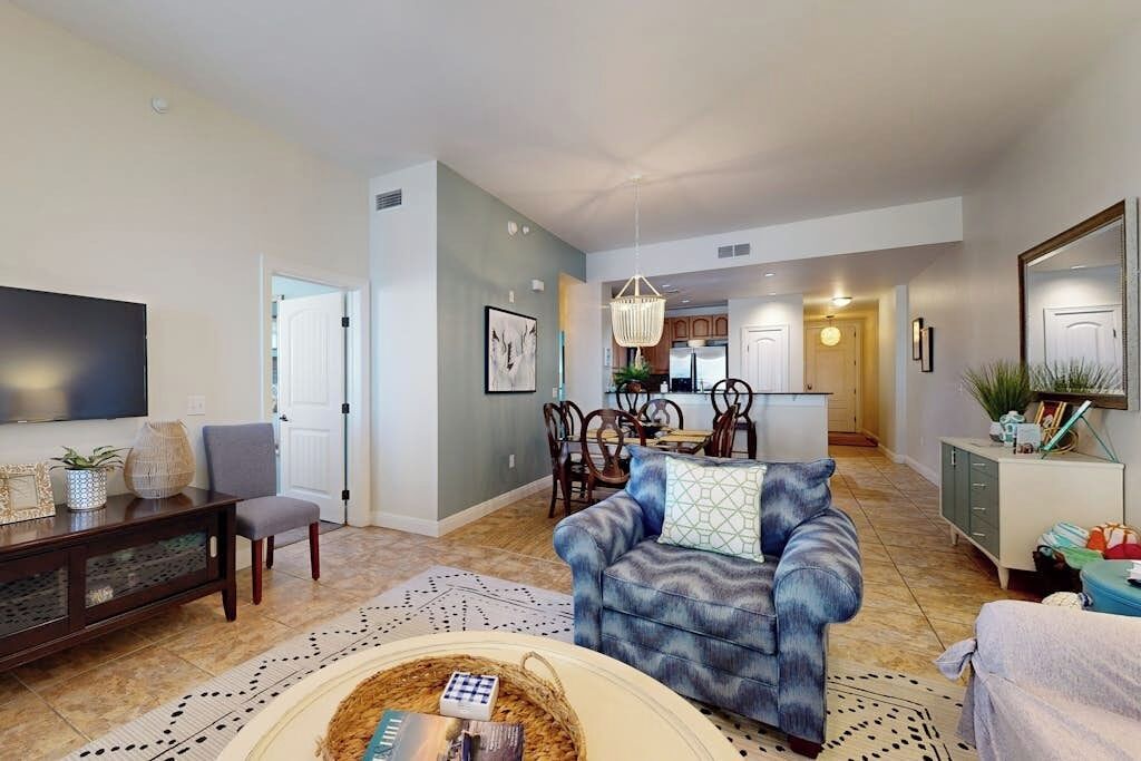 Condo, Multiple Beds, Pool View (The Waters Condo Building 2 ) | Living area
