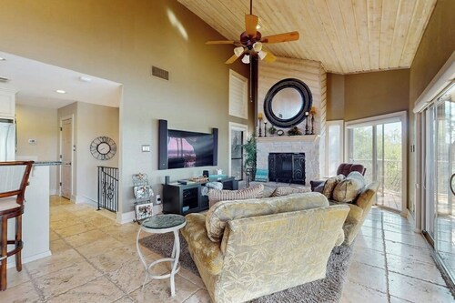 Refined Panoramic Paradise on Lake Travis With Boat Launch and Tesla Charger