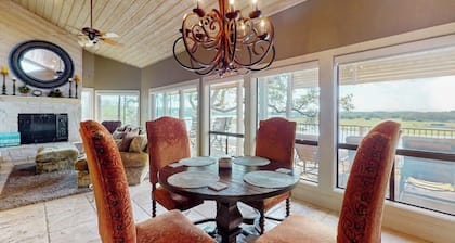 Refined Panoramic Paradise on Lake Travis With Boat Launch and Tesla Charger