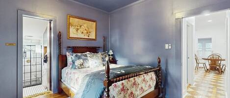 Casa, várias camas, vista para o jardim (Blue Haus) | 2 quartos, individualmente decorados, individualmente mobiliados