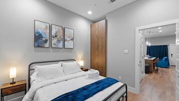 Desk, iron/ironing board, travel cot, WiFi