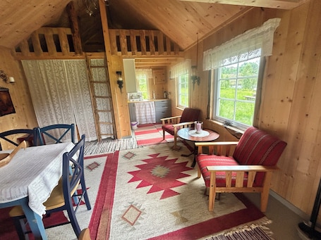 お食事. Peaceful, Off-Grid Cabin by the River- No Power, No Water- Just Tranquility