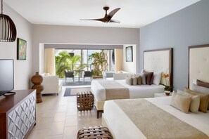 Deluxe Double Room, 2 Double Beds, Garden View | In-room safe, blackout drapes, iron/ironing board, free WiFi - Coyaba Beach Resort (Montego Bay)
