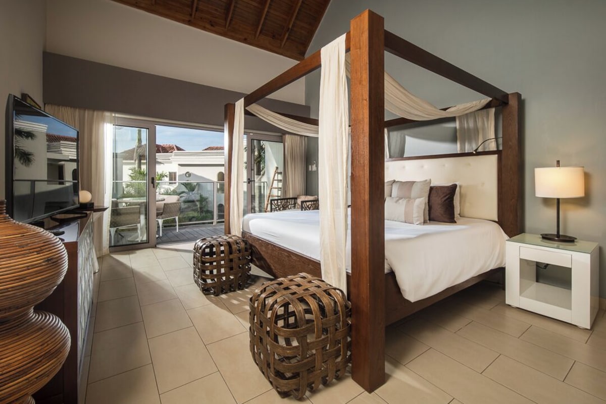 Chambre Double Deluxe, vue jardin | Coffres-forts dans les chambres, rideaux occultants