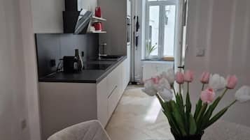 Apartment, Balcony, City View | Private kitchen