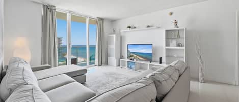 Familienapartment, Strandblick | Wohnbereich