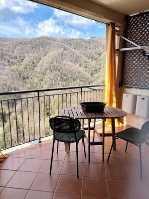 Outdoor dining - Beautiful and very comfortable 3-bedroom house in enjoyable Tuscany Village (Tereglio)