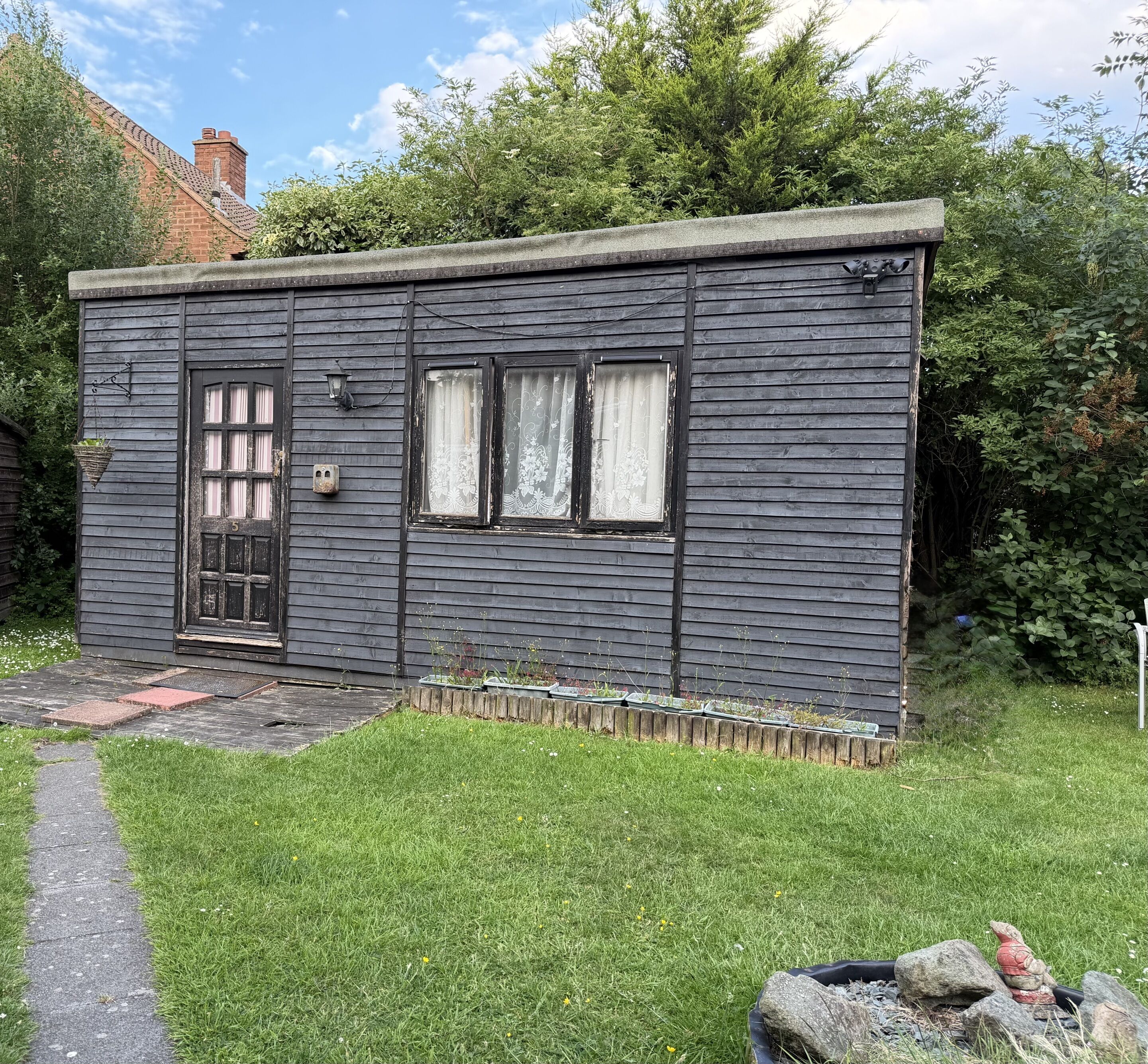 Basic-Vierbettzimmer, Gartenblick | Aussenbereich
