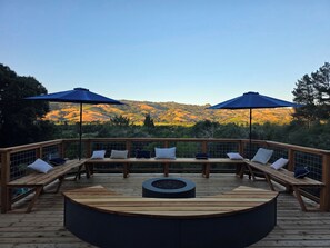 Terrace/patio - Biggest Deck in Boonville with Magnificent Views! (Boonville)