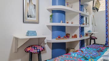 Habitación básica doble, para no fumadores (Azul) | Área infantil