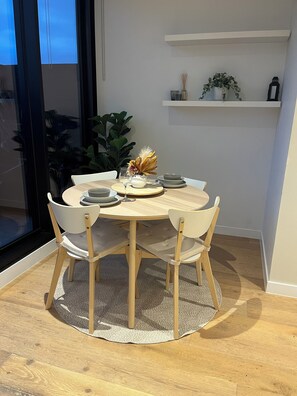Dining - Luxury apartment with city views (Fortitude Valley)