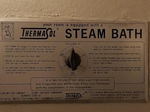 Thermasol-höyrysaunan käyttöohje.