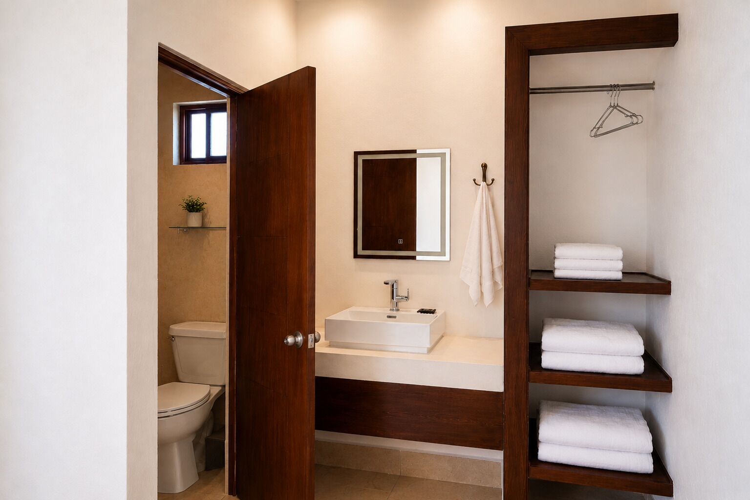 Toallas, jabón, shampoo, papel de baño 
