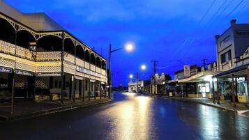 Front of property – evening/night