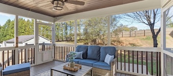 3BR Near DT Greer - Screened Porch + Fenced Yard