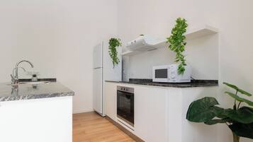 Apartment, 3 Bedrooms (C) | Private kitchen | Microwave, oven, stovetop, cookware/dishes/utensils