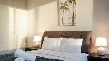 2 habitaciones, tabla de planchar con plancha, wifi y ropa de cama