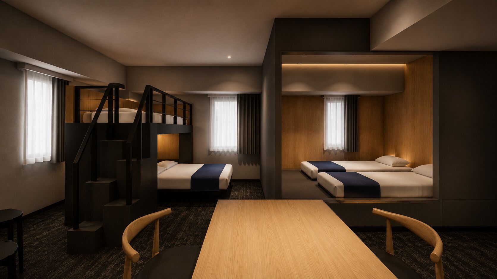 Deluxe 5 Beds - Bunk Style,Non Smoking | WiFi (free), bed sheets