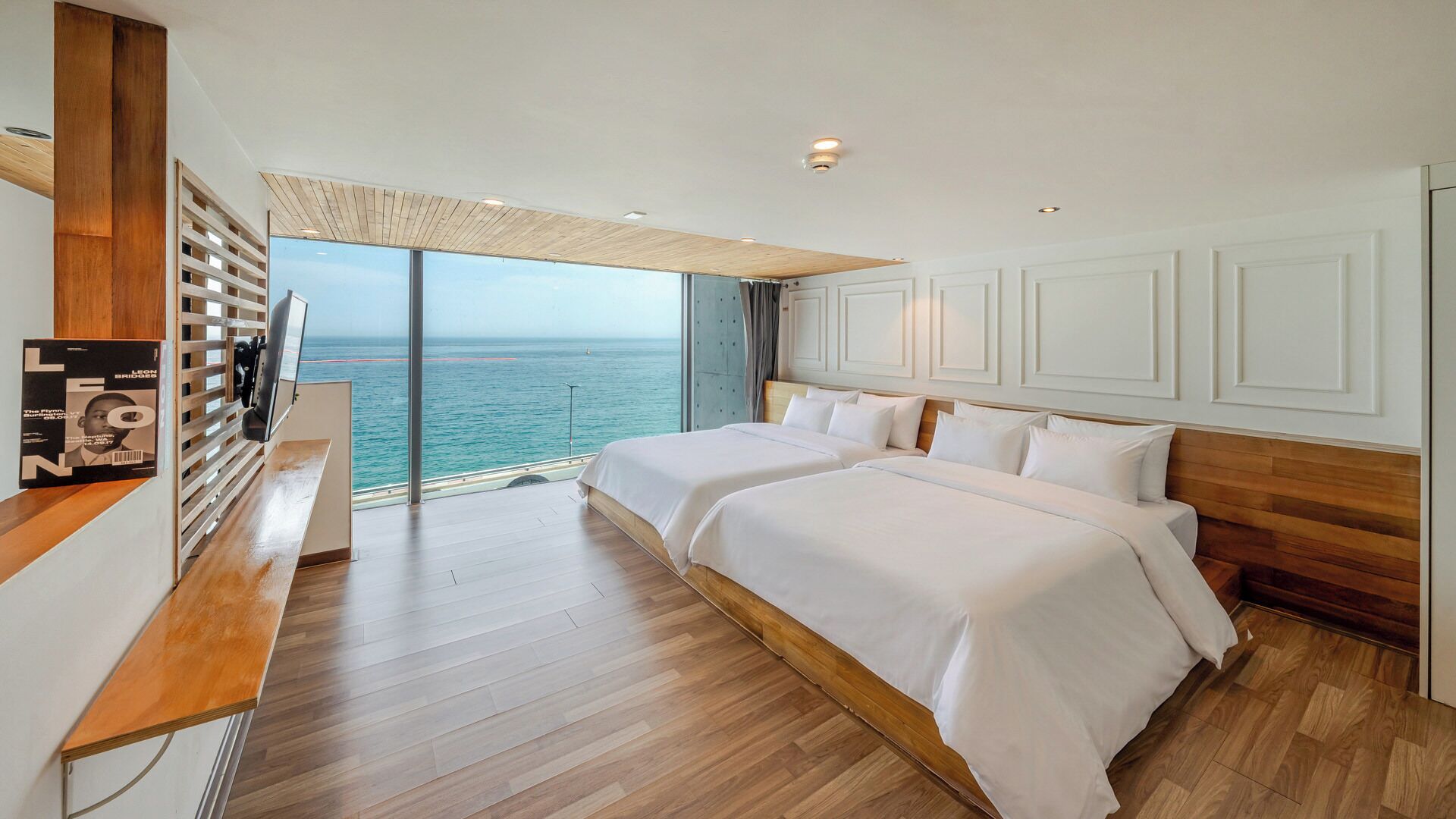 베이직룸, 침실 1개 (B-203 (Ocean View Duplex Couple Room)) | 1 개의 침실, 무료 WiFi