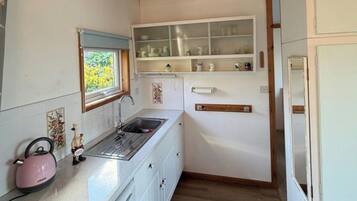 Fridge, microwave, toaster