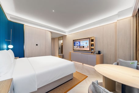 Basic Single Room, Air conditioning. Crystal Hotel Qingdao Hi-Tech Convention