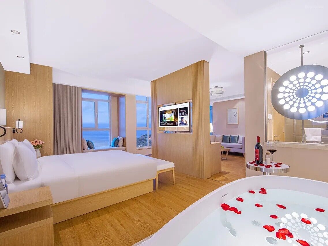 In-room safe, laptop workspace, blackout curtains, soundproofing