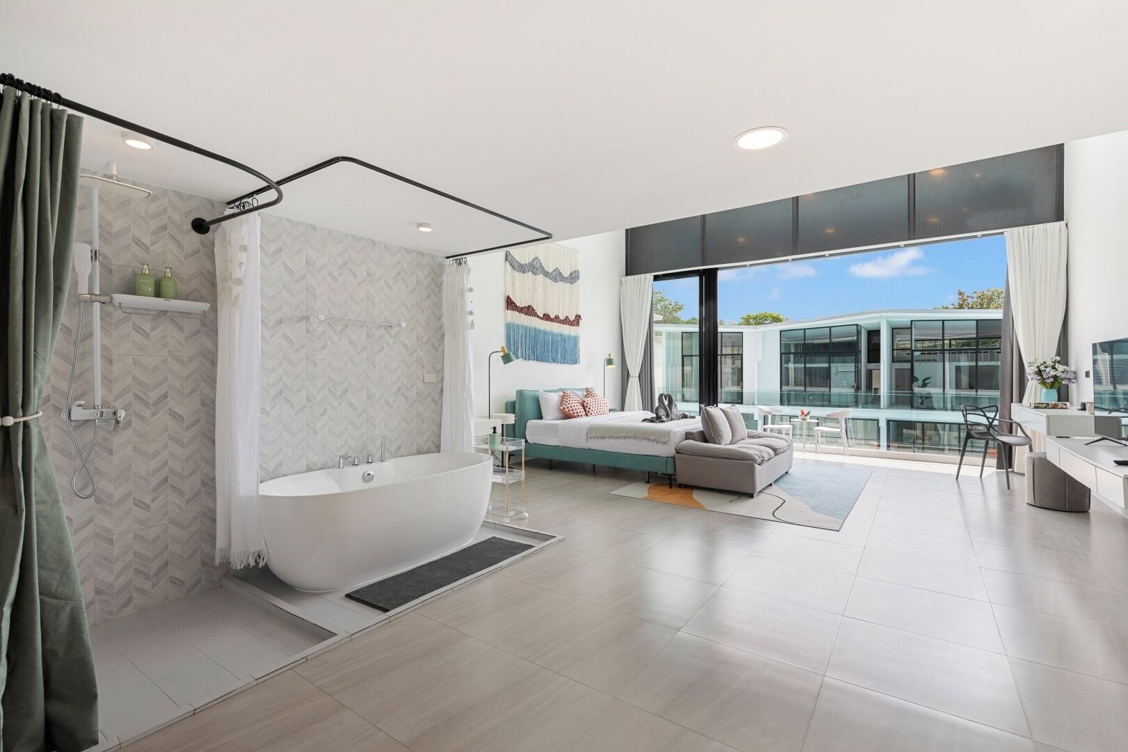 Townhome, Balcony, Pool View | Bathroom | Free toiletries, hair dryer, slippers, towels