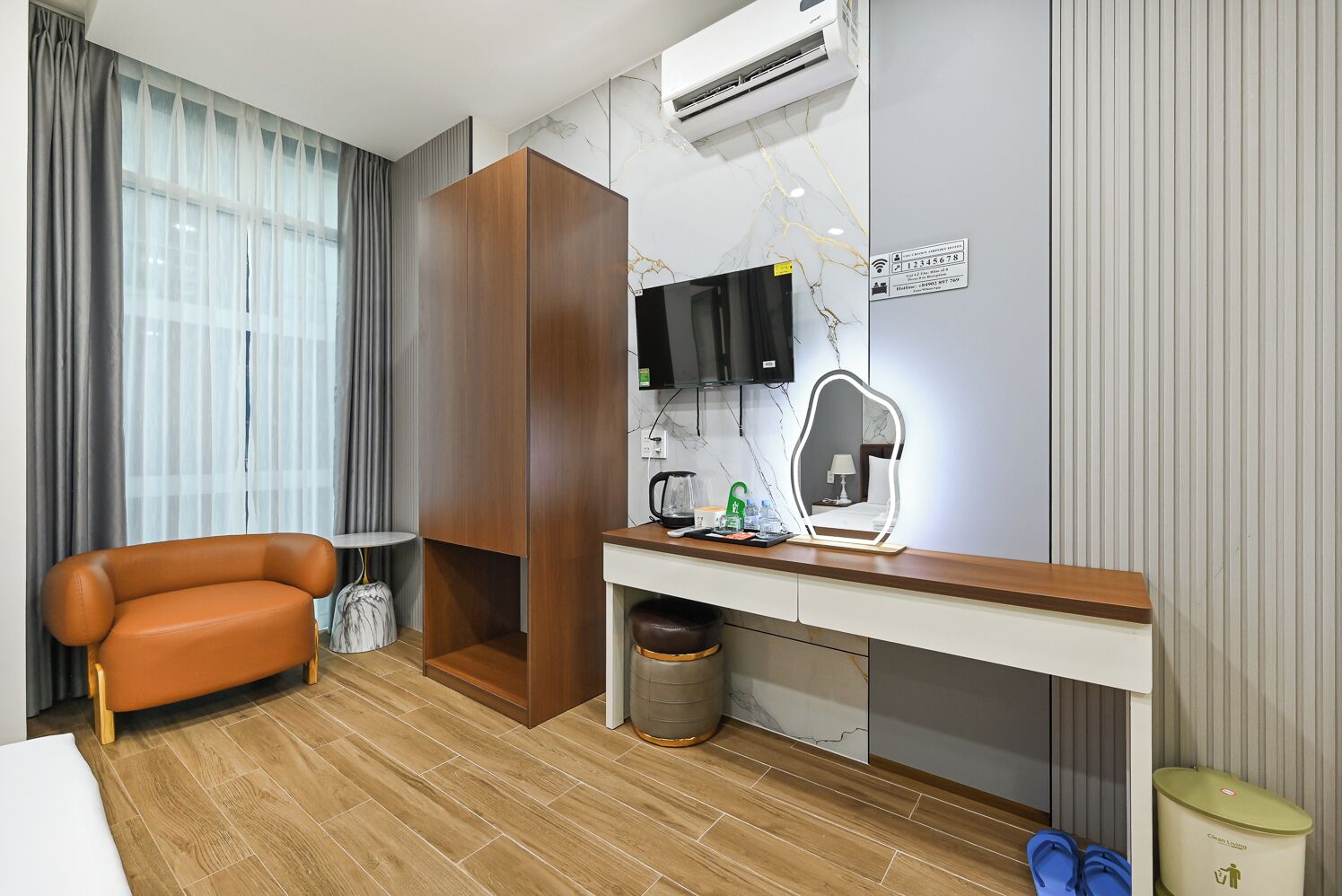 Habitación Premier doble, vistas a la ciudad | Wifi gratis y ropa de cama