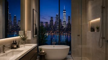 Appartement, vue ville | Salle de bain