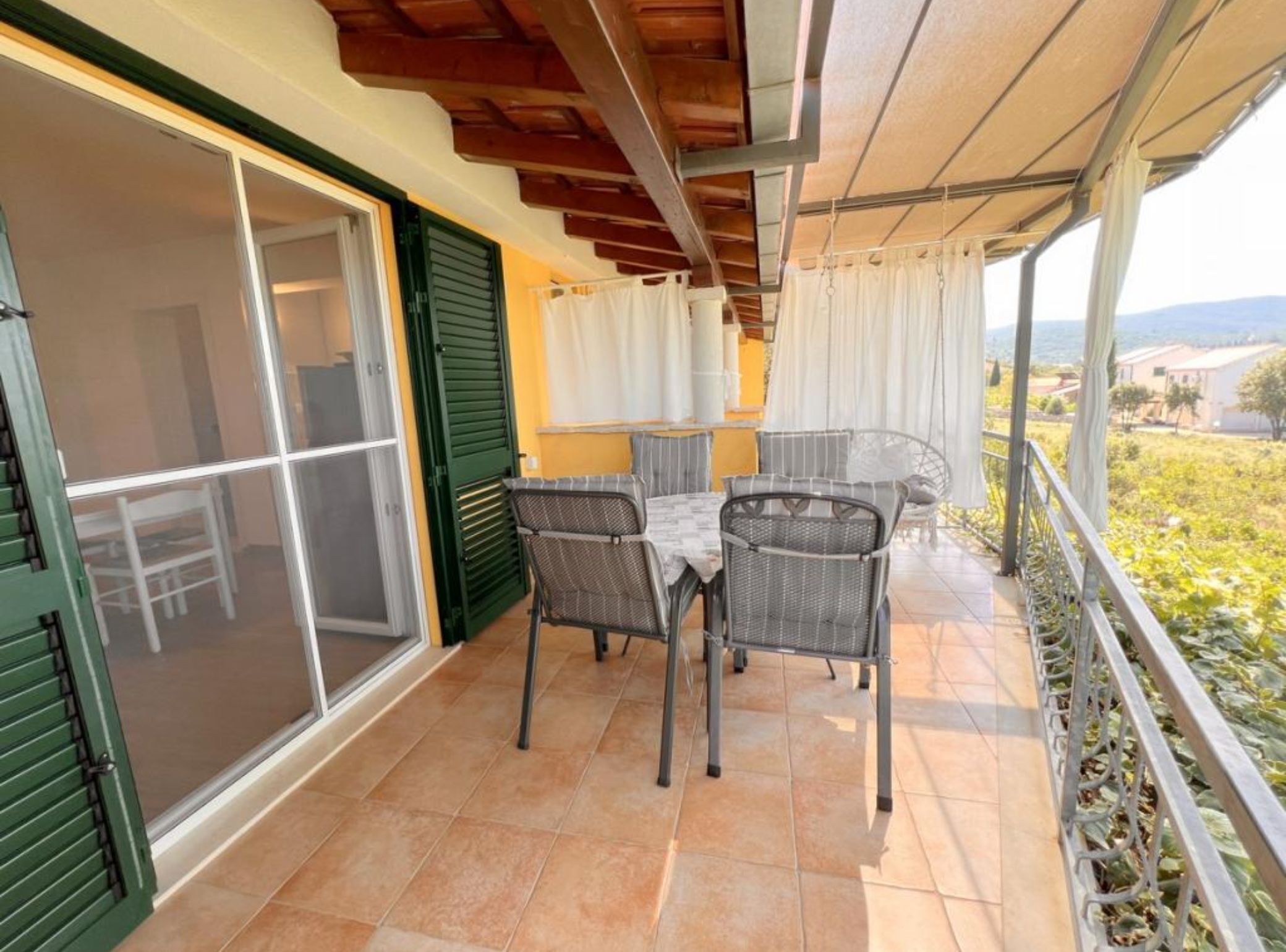 Apartment (One bedroom apartment with sea view () | Balcony