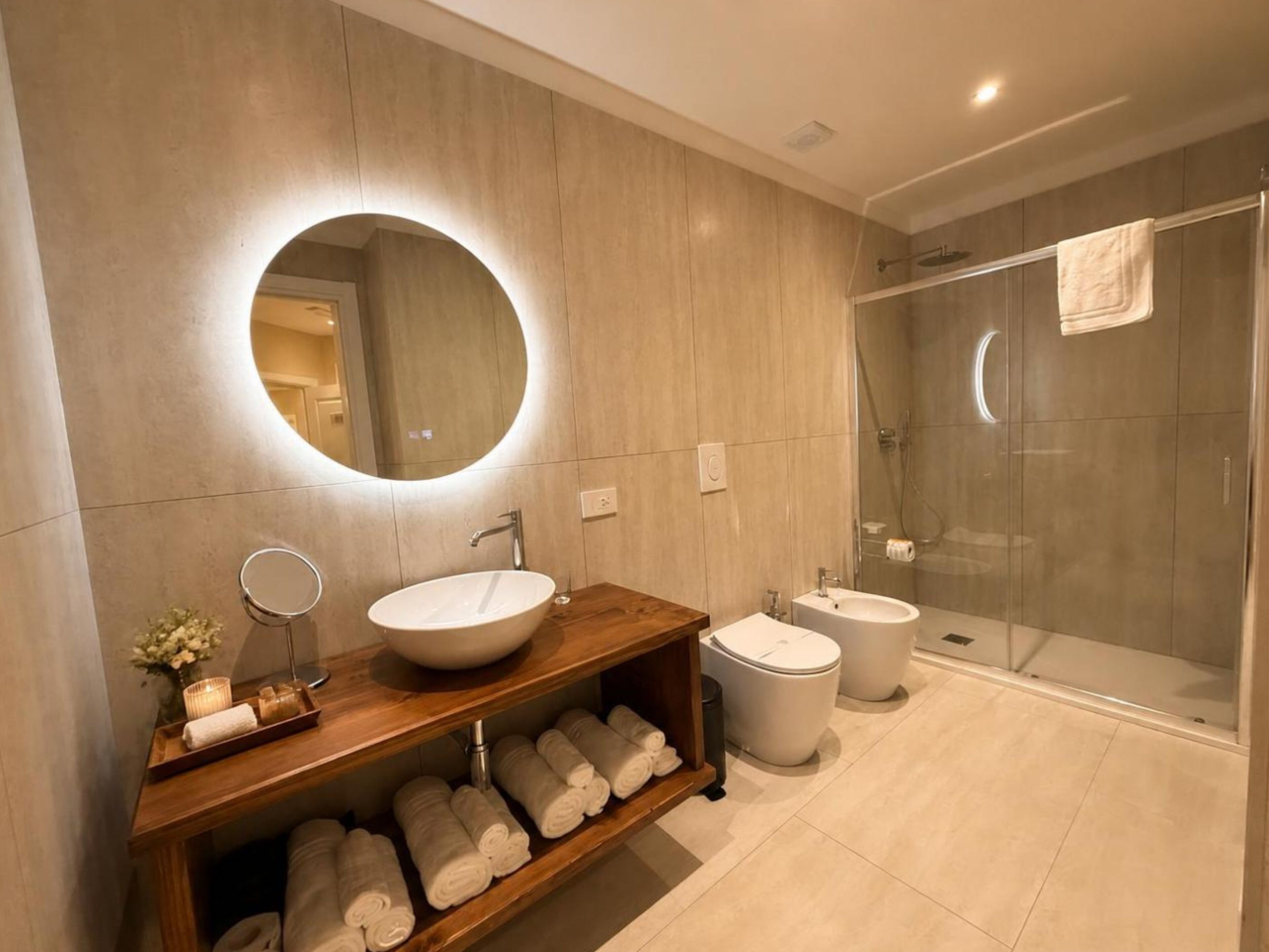 Luxury Quadruple Room, City View | Bathroom | Shower, hair dryer, towels, soap
